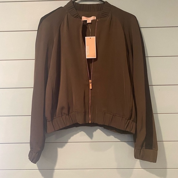 Michael Kors Collection Jackets & Blazers - Michael Kors olive green jacket size Small